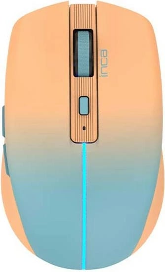 Maus Inca IWM-511RT, wireless & Bluetooth, 1600 DPI, 6 taste, portokalli/blu