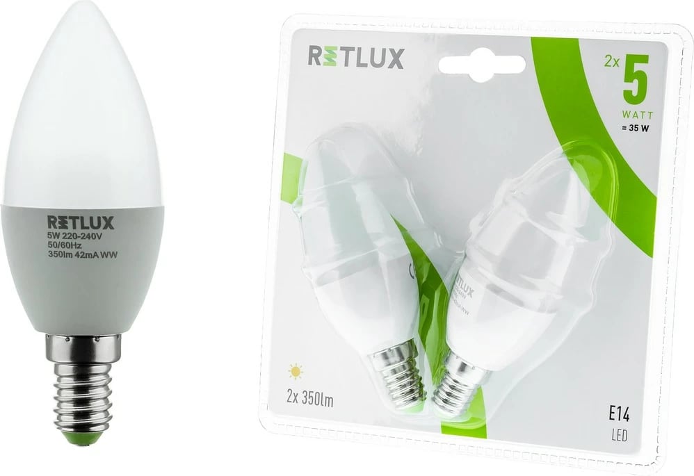 Poç Retlux REL 6 LED, 5W, 2 copë