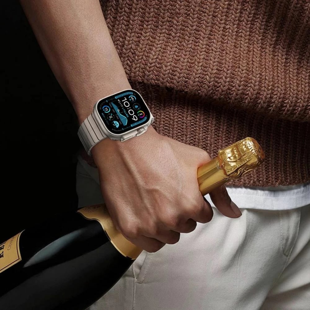 Rrip metalik Tech-Protect LinkBand për Apple Watch 44/45/46/49mm, Argjend