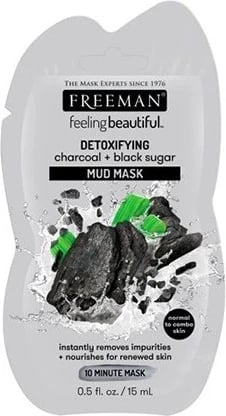 Maskë për fytyrë Freeman Charcoal and Black Sugar, 15ml