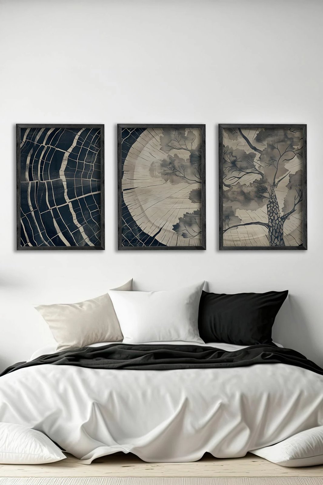 Pikturë dekorative me kornizë (3 copë), Wallity, Ersy3Syhcrv40