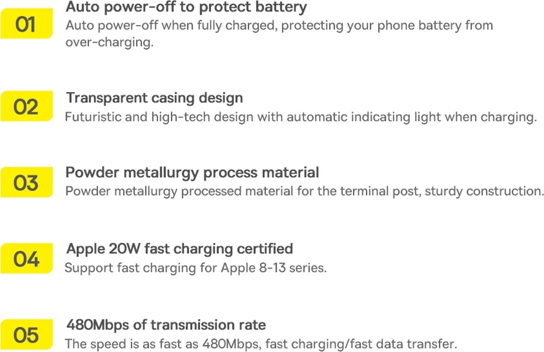 Kabllo Baseus Explorer USB-C në Lightning, 1m, 20W, Kaltër Kabllo Baseus Explorer USB-C në Lightning, 1m, 20W, Kaltër