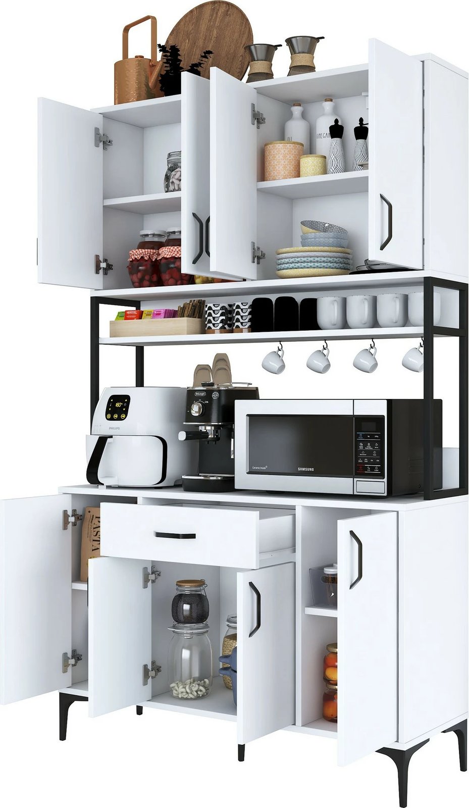 Dollap shumëpërdorimësh, ngjyrë e bardhë, JE127-2984