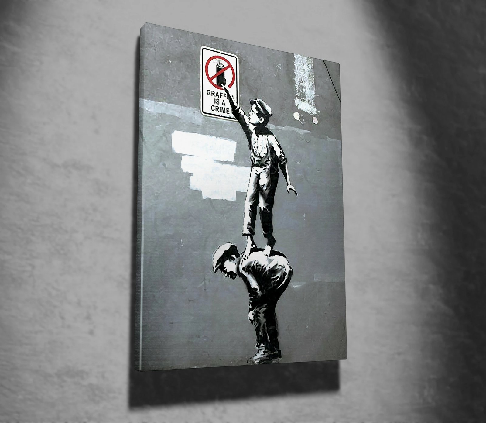 Pikturë dekorative në kanavacë, Banksy, shumëngjyrëshe, WY31, 50x70cm