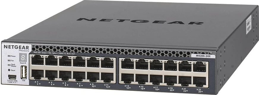 Switch Netgear XSM4324CS, L3, 24x10Gb, 4xSFP+, rack, gri