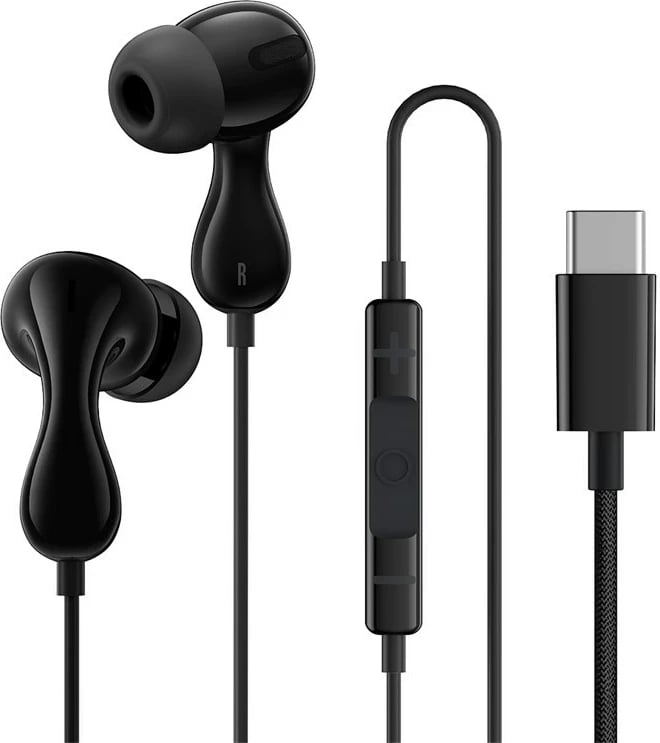 Kufje Baseus Encok CZ20, me kabllo, për thirrje/muzikë, USB Type-C, Zezë