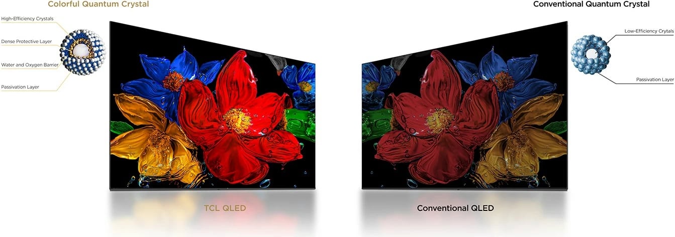 TV Smart TCL 32S59K, 32 inç, QLED, Full HD, Android TV, Metalik