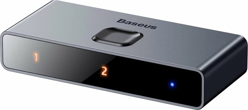 Switch HDMI Baseus CAHUB-BC0G, 2x HDMI, 4K/30Hz, Gri Switch HDMI Baseus CAHUB-BC0G, 2x HDMI, 4K/30Hz, Gri