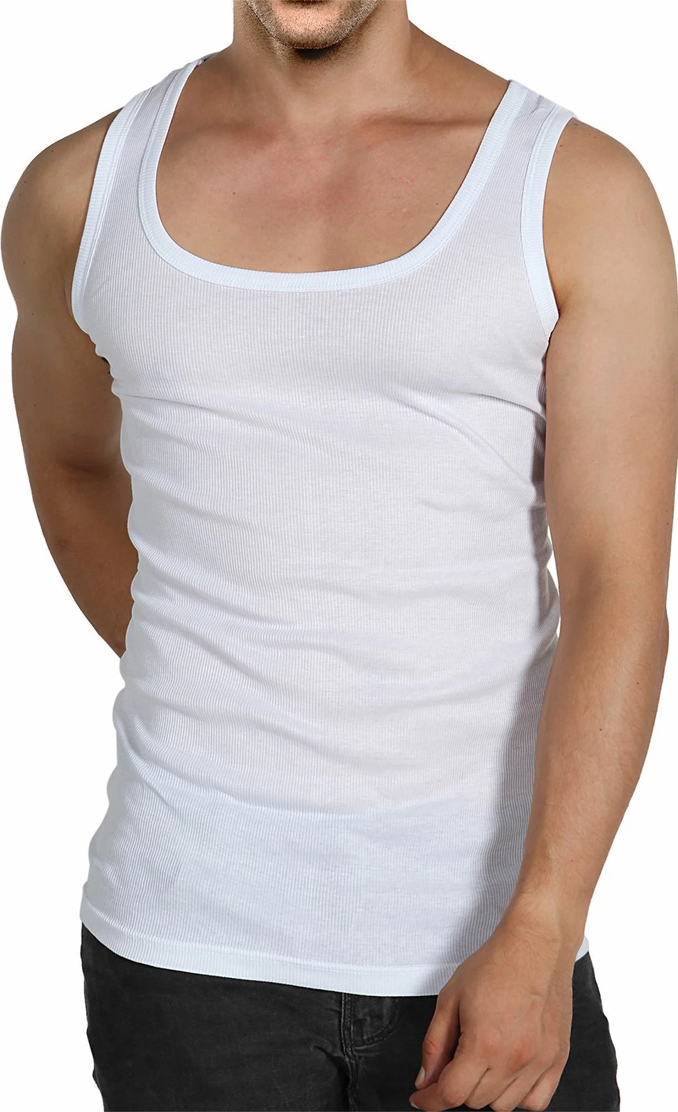 Fanellë e brendshme për meshkuj Jumeon, e bardhë, 001-021005