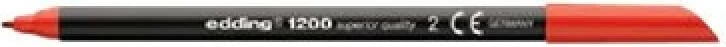Marker me majë fibrë, Edding 1200, vijë 1-3 mm, bojë me bazë uji, e zezë
