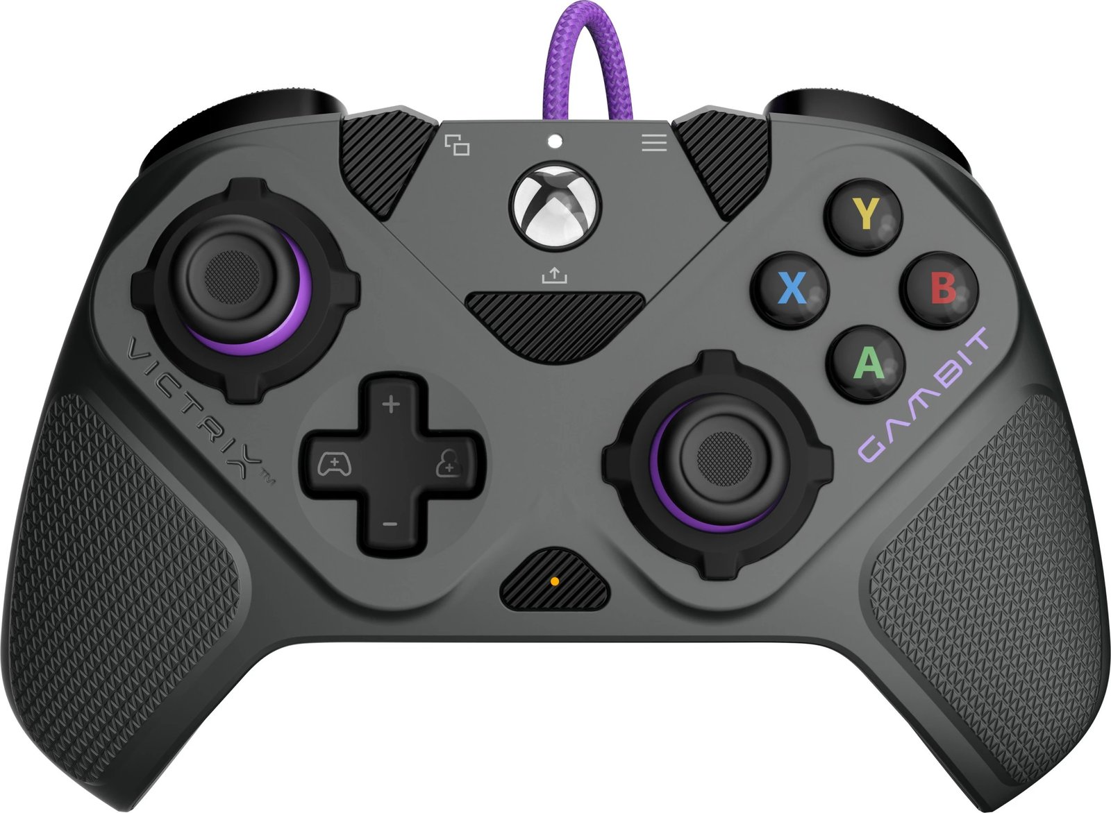 Gamepad PDP 049-006-GY, PC, Xbox One, Xbox Series S/X, Wired, 3 m, Ngjyrë e zezë, gri, vjollcë