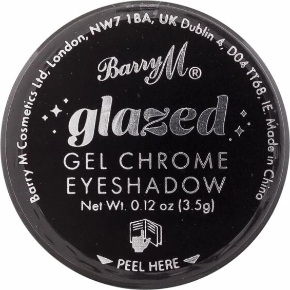 Hije për sy Barry M Glazed Gel Chrome Eyeshadow So Enticing për femra argjendtë 3.5g