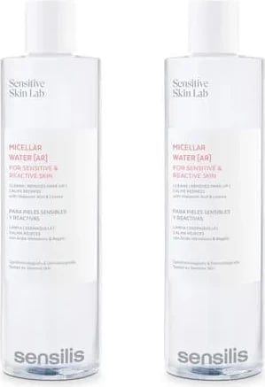Ujë micelar Sensilis Micellar Water AR për lëkurë të ndjeshme dhe reaktive, 2x400ml