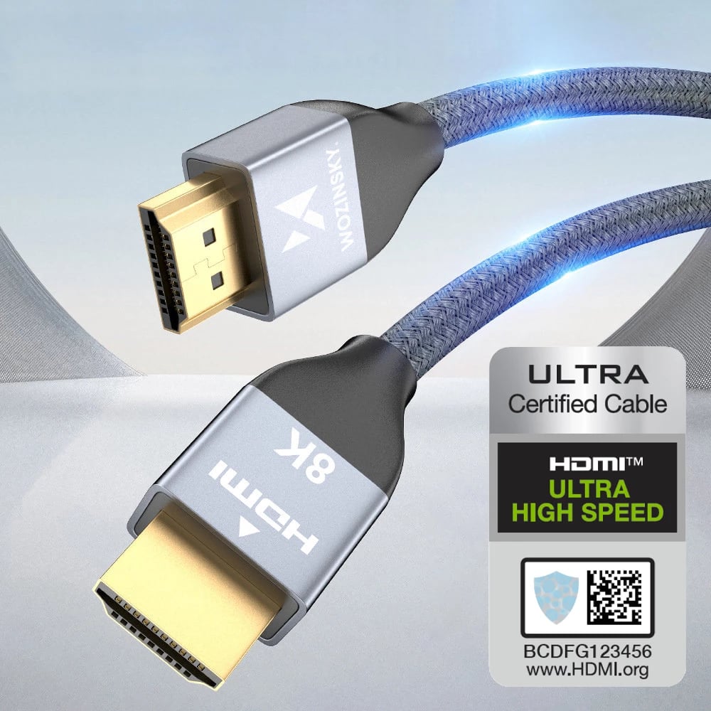 Kabllo HDMI Wozinsky WHDMI-30, 3m, 8K 60Hz, 48Gbps, argjendtë