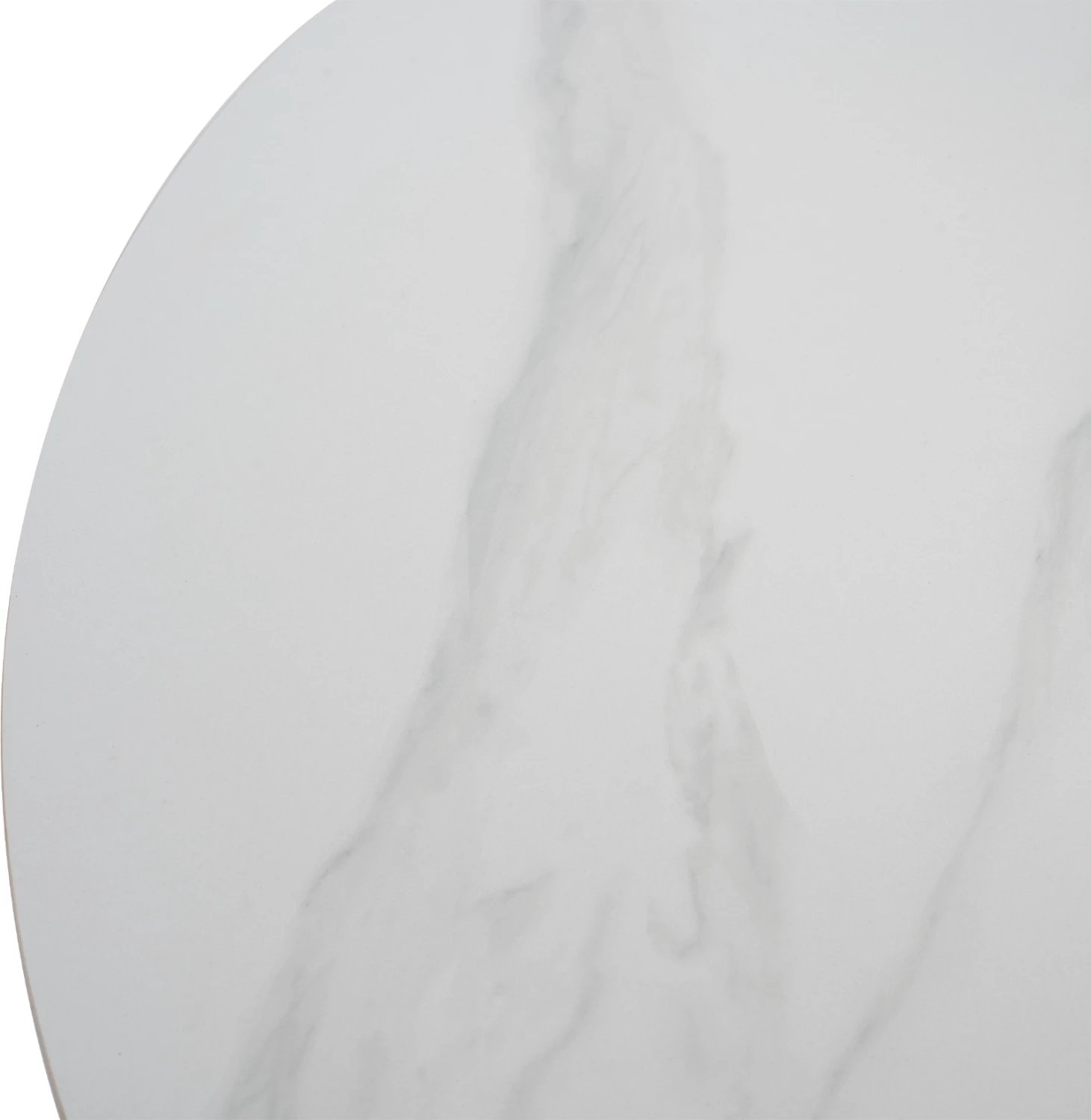 Tavolinë ngrënieje e rrumbullakët, gur i sinteruar, këmbë metali, FH9309.02, Φ115x75H