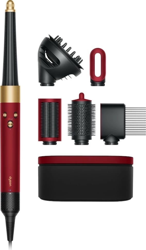 Multistyler flokësh Dyson Airwrap i.d. Curly+Coily, e kuqe-ari