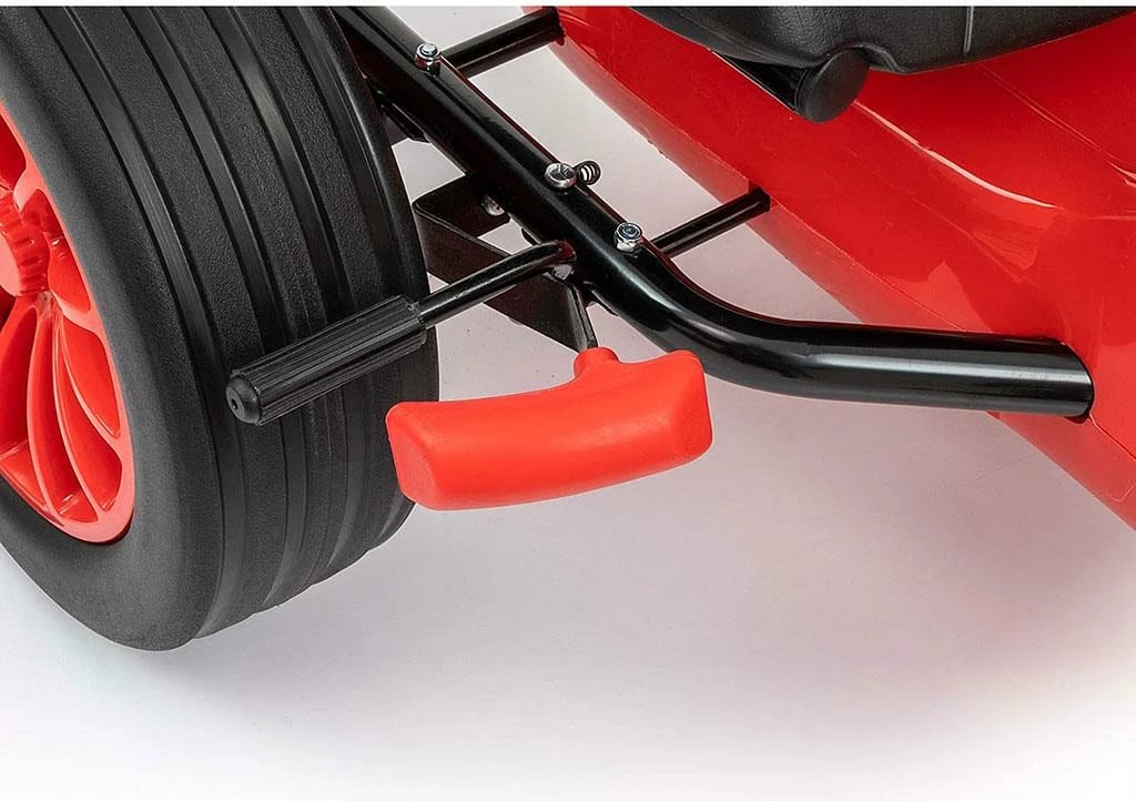 Gokart me pedale, Milly Mally, Rocket, marsh përpara/prapa me neutral, fren dore, rrota EVA, ulëse e rregullueshme, i kuq