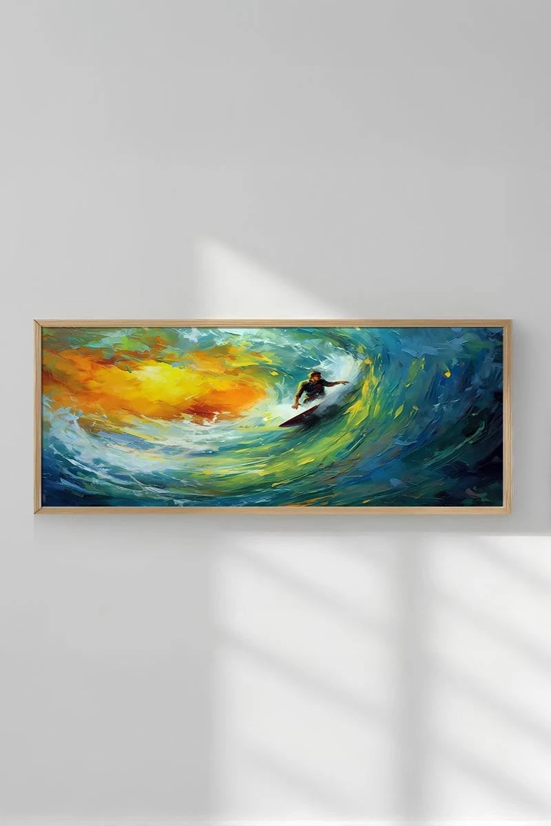 Pikturë dekorative me kornizë, Wallity, Artsmdfyty30-50120, shumëngjyrëshe, 50x120cm