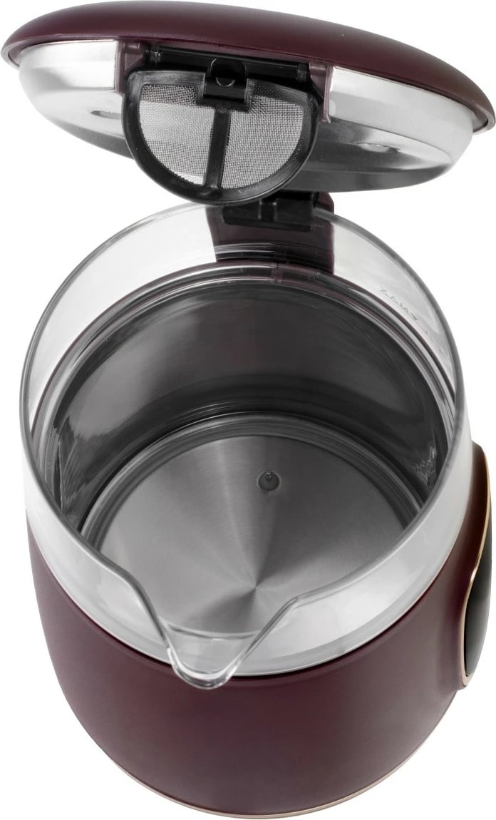 Ibrik elektrik Adler AD 1305, 1.7L, rregullim temperature, LED, Burgundy