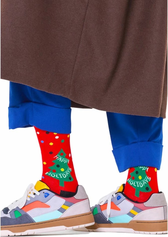 Çorape femra Happy Socks, të kuqe