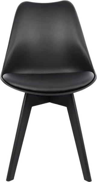 Karrige Vegas FH0033.32 polipropilenë-PU-e zezë 47,5x55x82 cm, set prej 4 copë