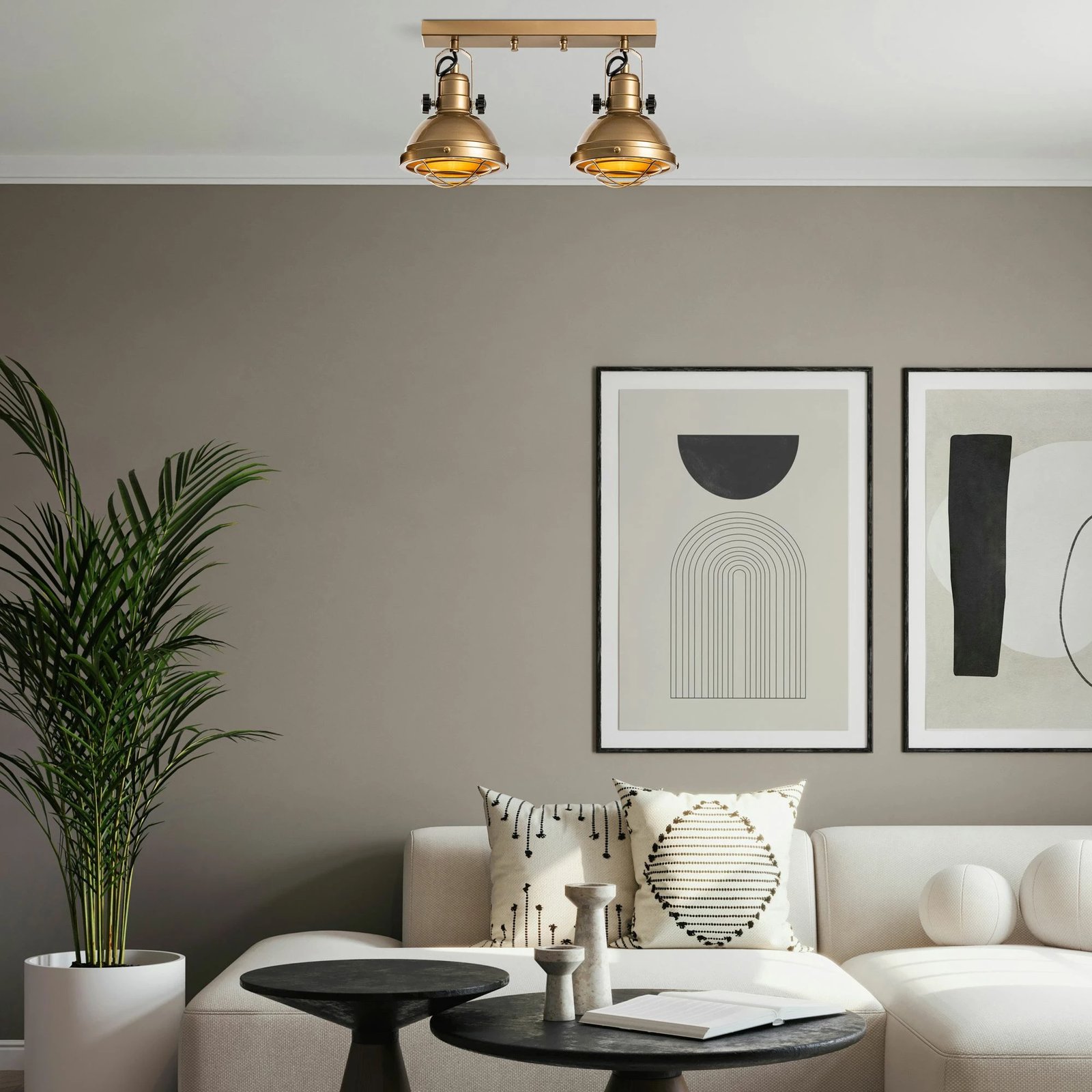 Llambë tavani Opviq, ngjyrë ari, Spoly - 15431