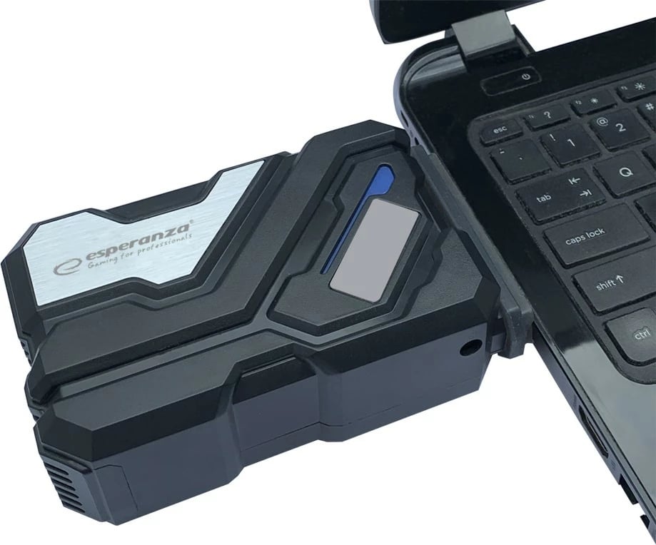 Ventilator ftohës për laptop Esperanza EGC103, LED, USB, i zi