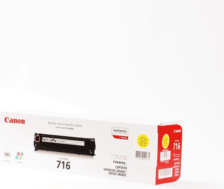 Toner, Canon, 716 / 1977B002, 1500 faqe, e verdhë