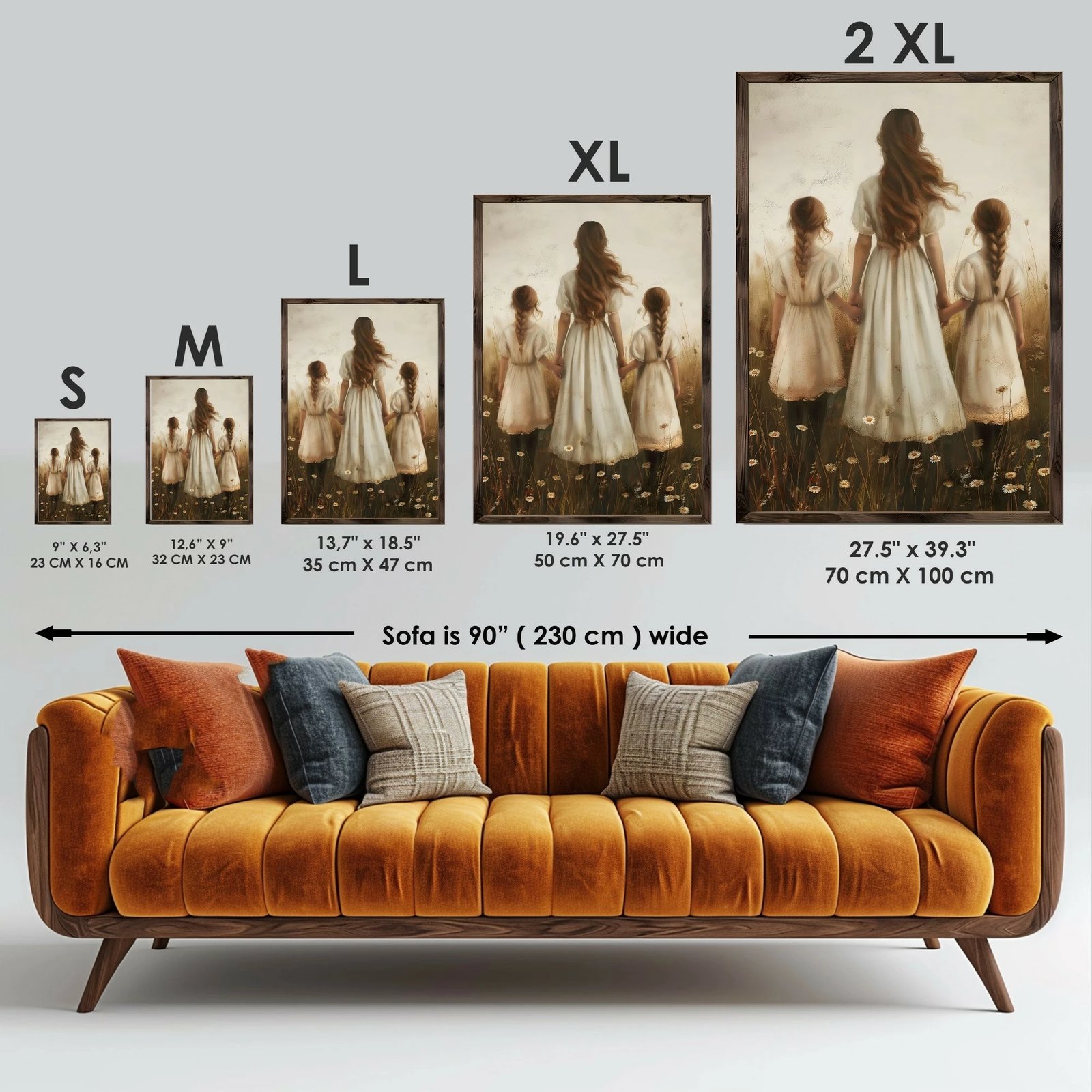 Pikturë dekorative me kornizë MDF, Wallity, GE222-L, shumëngjyrëshe