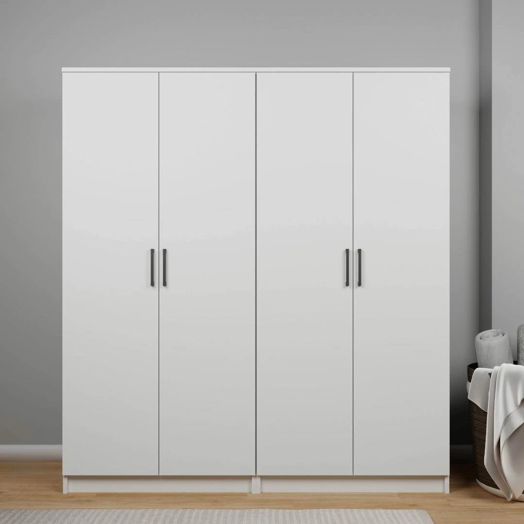 Dollap për rroba, ngjyrë e bardhë, Skye Decor, Kardelen 1600-103