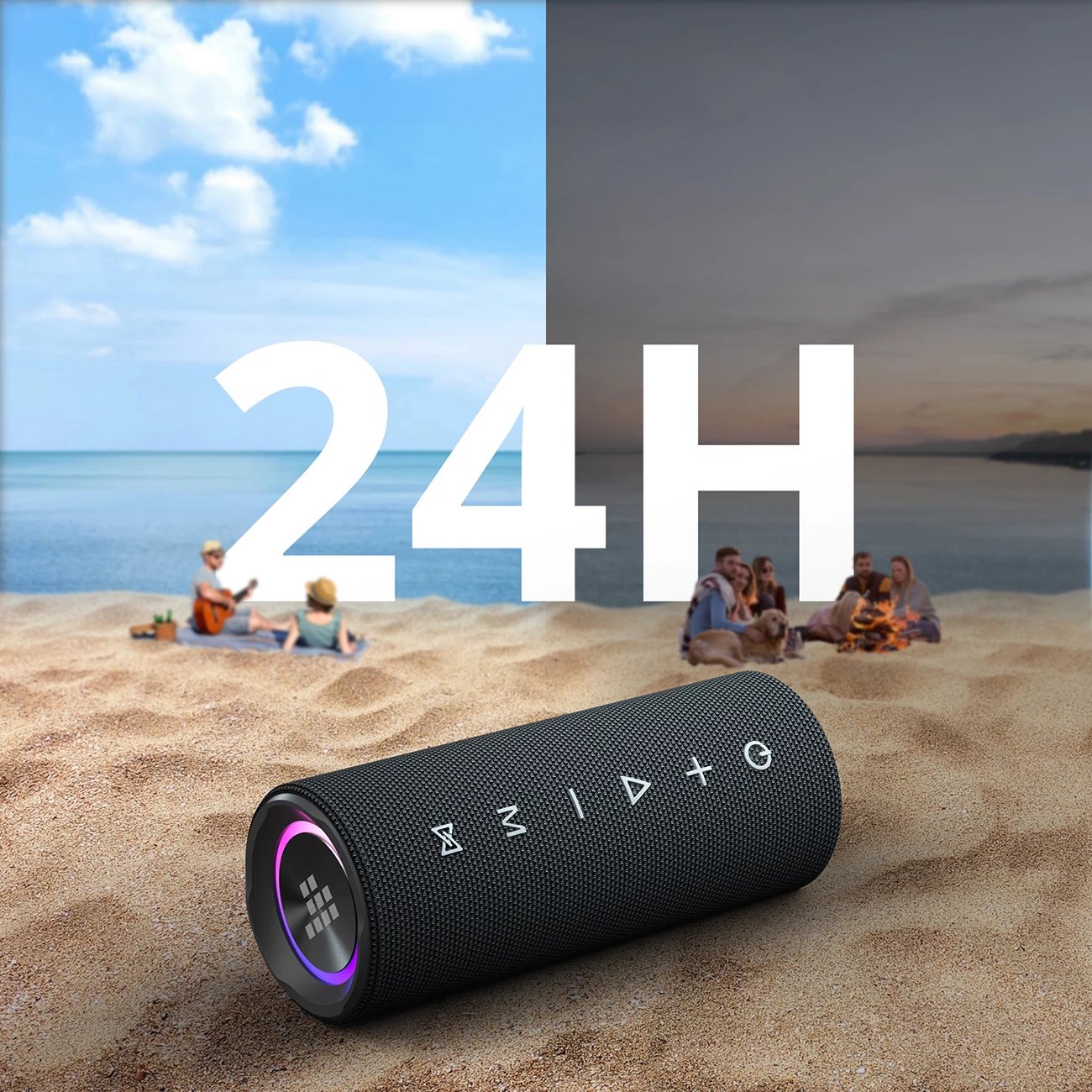Altoparlant portativ Bluetooth Tronsmart Mirtune C2, 24W, IPX7, 3600mAh, i zi