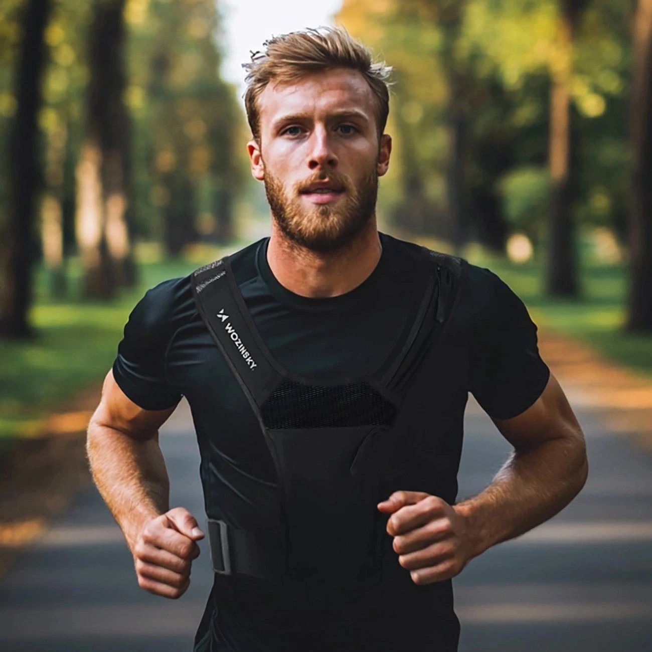 Jelek reflektues sportiv Wozinsky WKDB1, poliestër, 150g, i zi Jelek reflektues sportiv Wozinsky WKDB1, poliestër, 150g, i zi