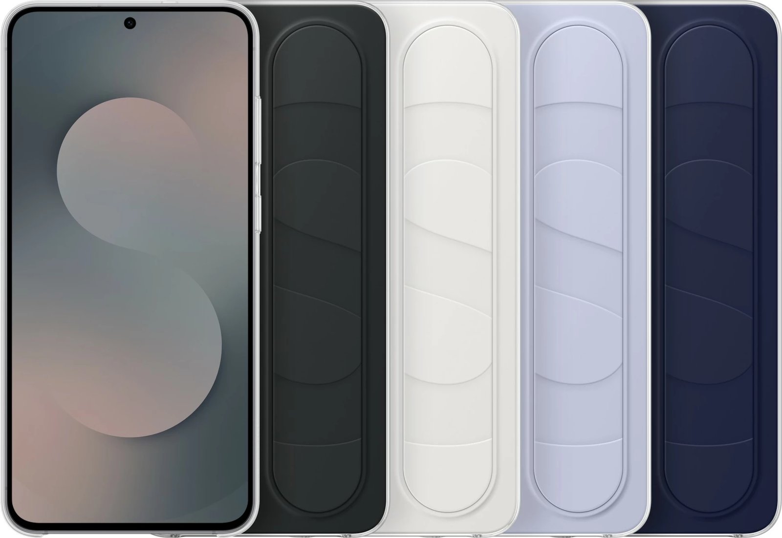 Mbështjellës Samsung Standing Grip Cover për Galaxy S25 FE, light blue