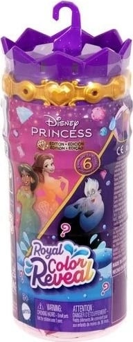 Kukull surprizë Disney Princess Royal Color Reveal Mattel HXH16, plastikë, për vajza