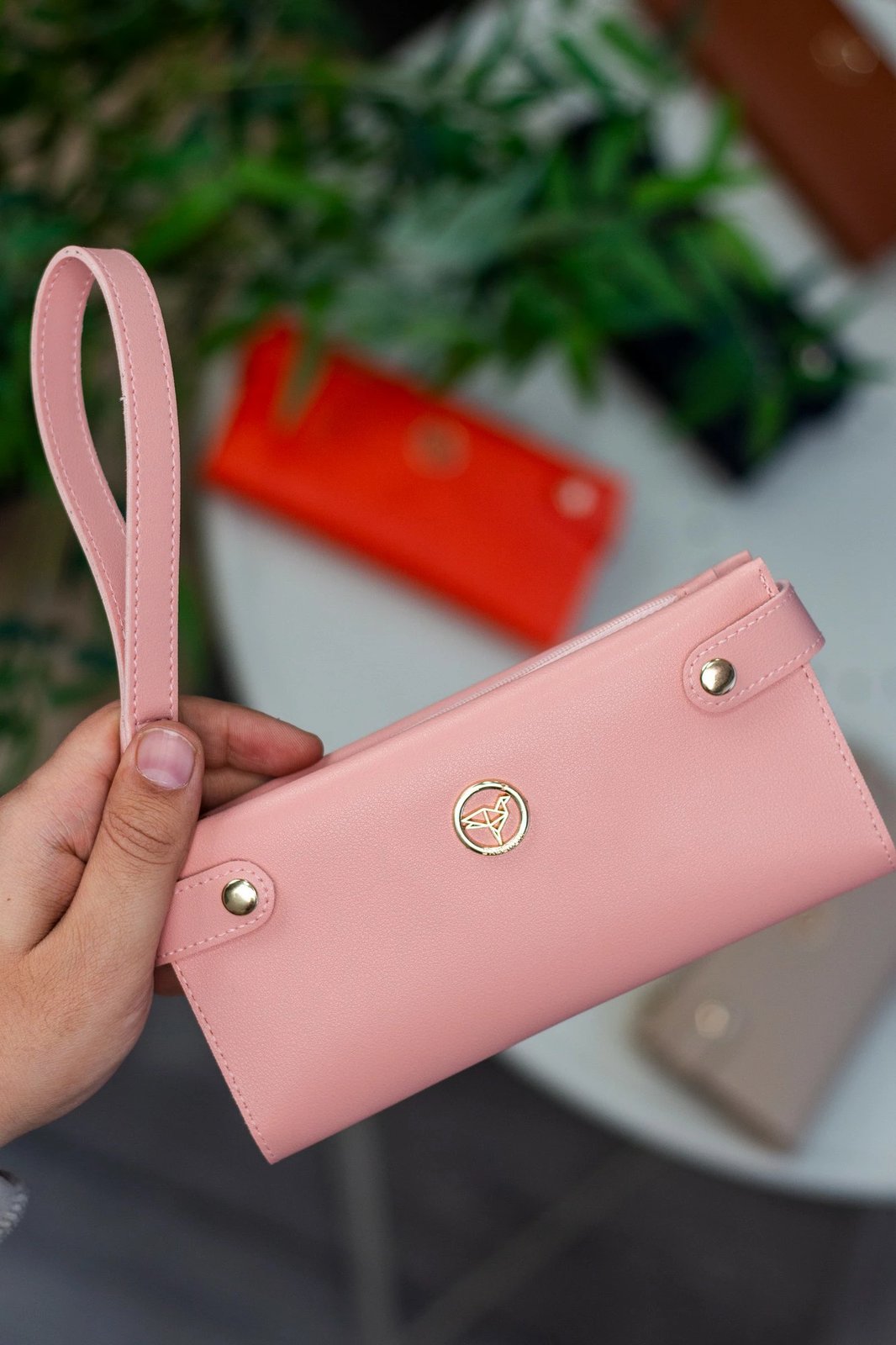 Portofol për gra, Zoozie Bags, ngjyrë pluhur, Tiran