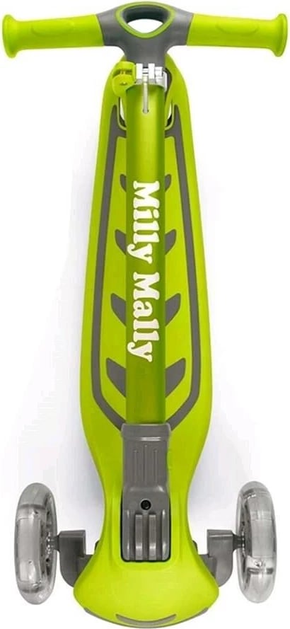 Trotinet fëmijësh, Milly Mally Boogie, 3 rrota me drita, timon me 3 nivele, deri 50 kg, moshat 3+, e kuqe