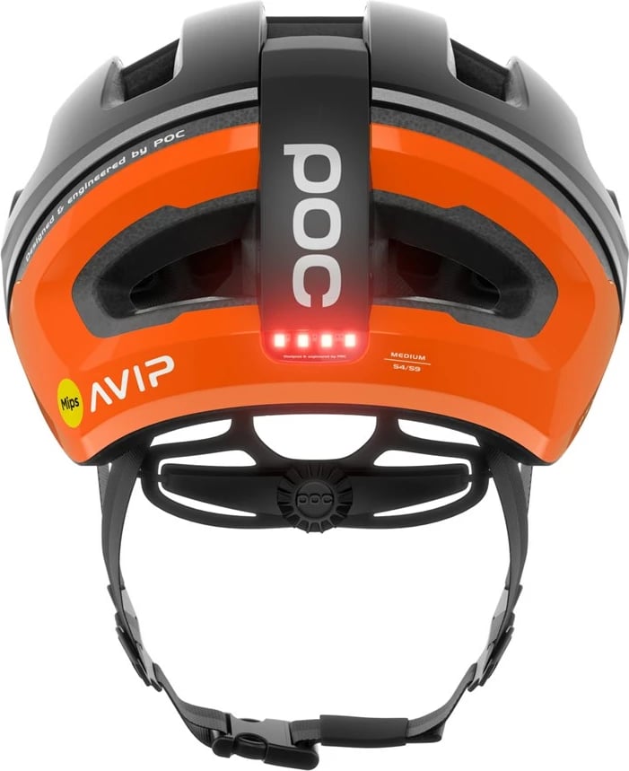 Helmetë sportive POC 628354, për të rritur, mat, portokalli/zezë
