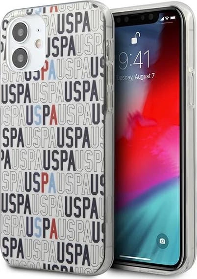 Mbështjellës U.S. Polo Assn. USHCP12SPCUSPA6 për iPhone 12 mini, 5.4", Logo Mania, Bardhë