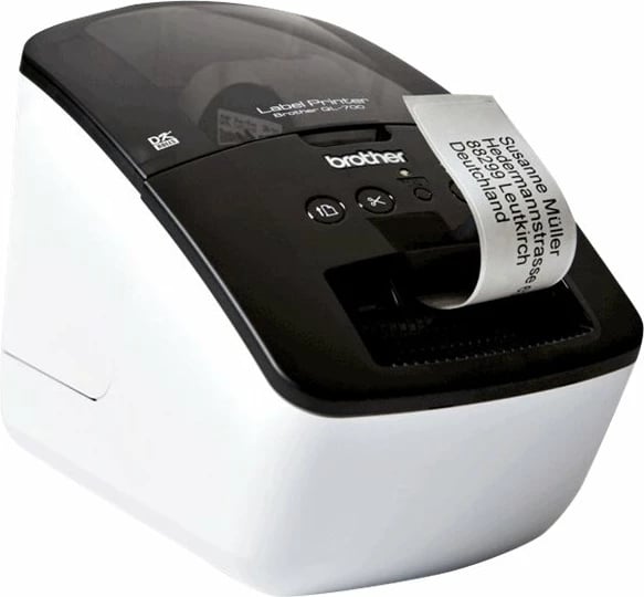 Printer etiketa Brother QL-700, USB, 93 etiketa/min, Bardhë & Zi