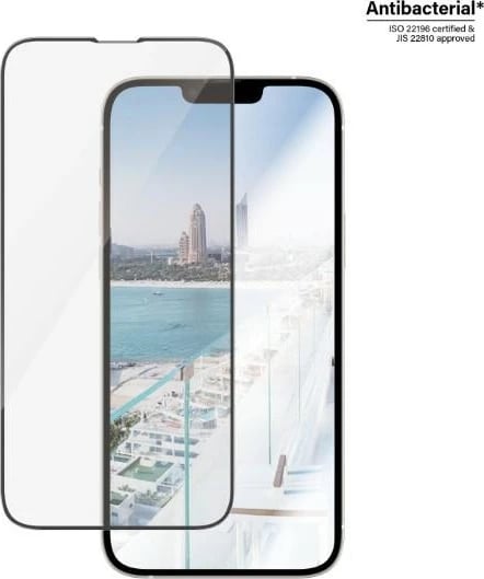Xham mbrojtës PanzerGlass Ultra-Wide Fit me filtër kundër reflektimit dhe pozicionues për iPhone 14 Plus / 13 Pro Max