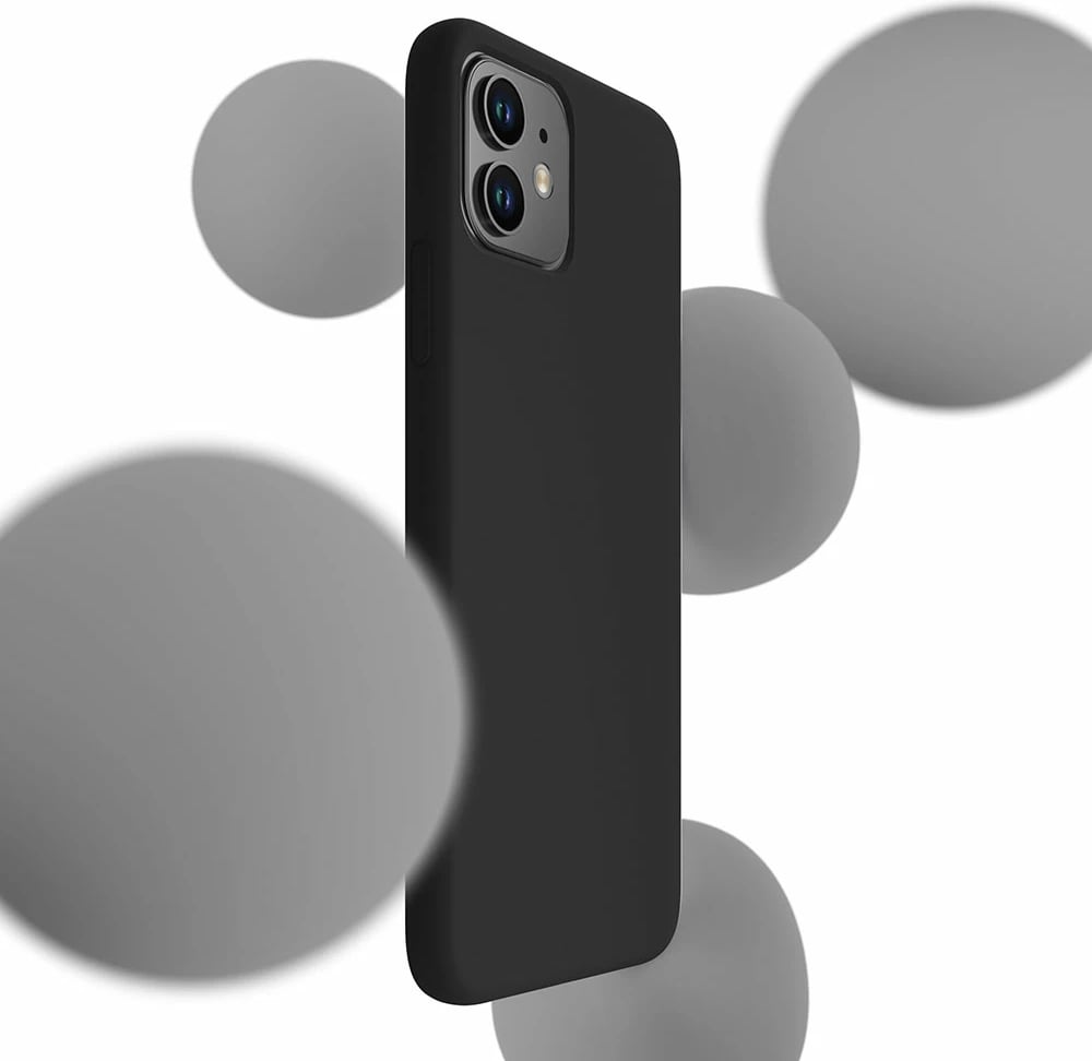 Mbështjellës silikon për iPhone 11 3mk Protection, i zi