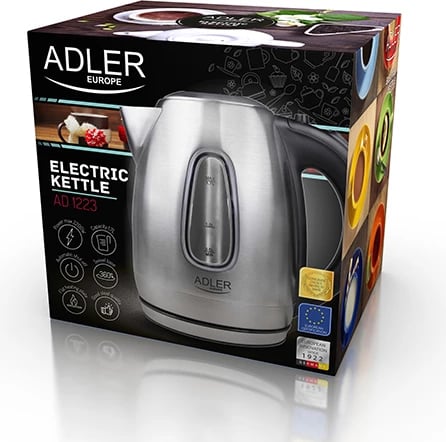 Çajnik elektrik, Adler, AD 1223, 1.7 L, inox