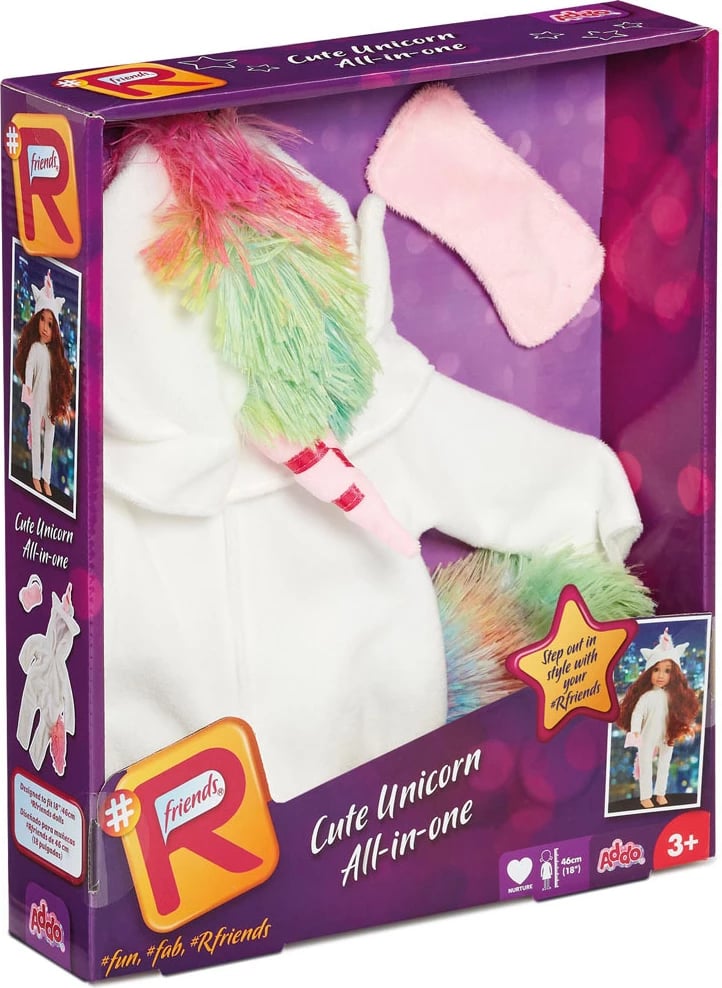 #Rfriends Cute Unicorn All-in-one Dolls Outfit
