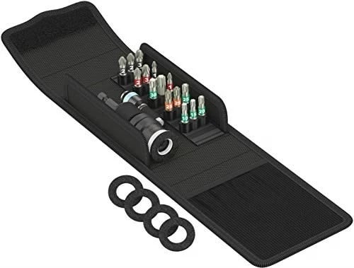 Set bitash për kaçavidë Wera 5134021001, 15 copë, zi