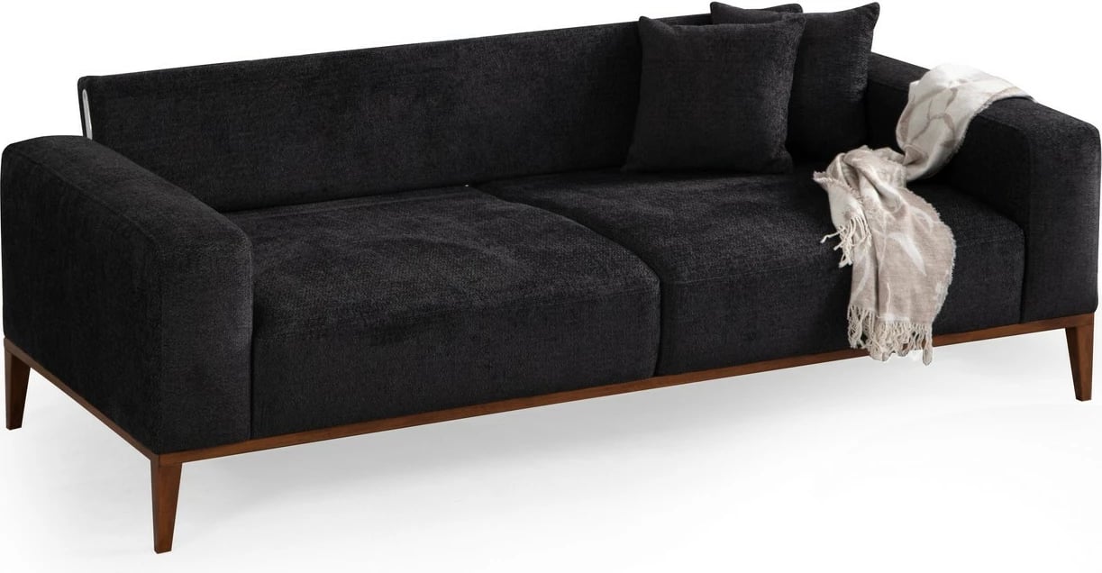 Divan-krevat treshe, ngjyrë antracit, Sinor 3 vendesh