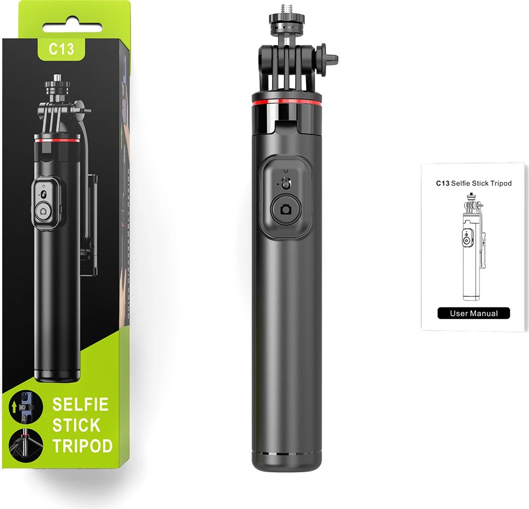 Selfie stick tripod Wozinsky WC1Y3S, 1.32m, me Bluetooth, i zi Selfie stick tripod Wozinsky WC1Y3S, 1.32m, me Bluetooth, i zi