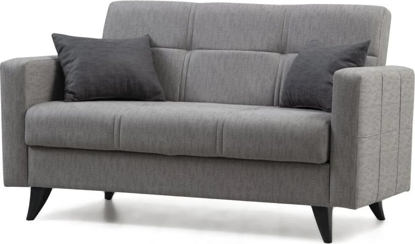 Krevat-sofa dy ulëse, Polya, ngjyrë gri e çelët