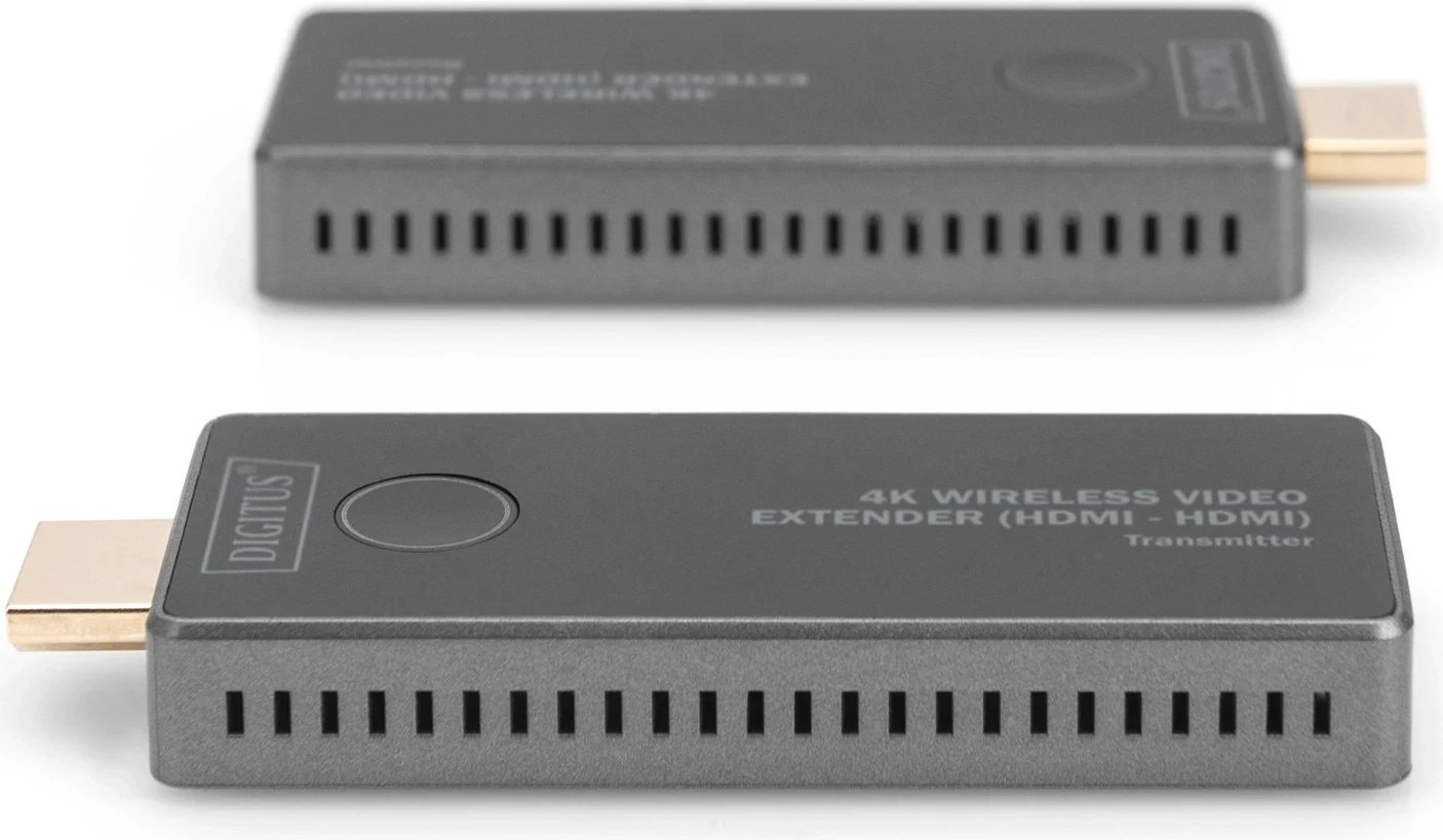 Set transmetues & pranues AV wireless DIGITUS DS-55323, 4K, HDMI në HDMI, 30m, argjendtë, 2 copë