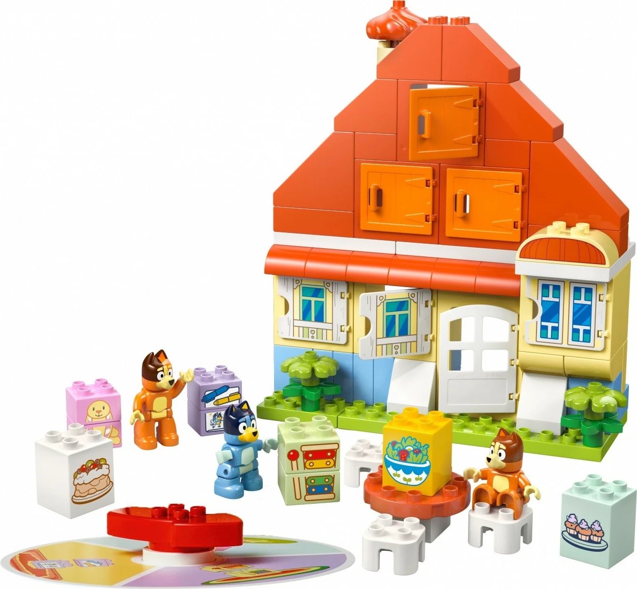 Set ndërtimi LEGO DUPLO Bluey Family House me lojë memorieje, 83 pjesë