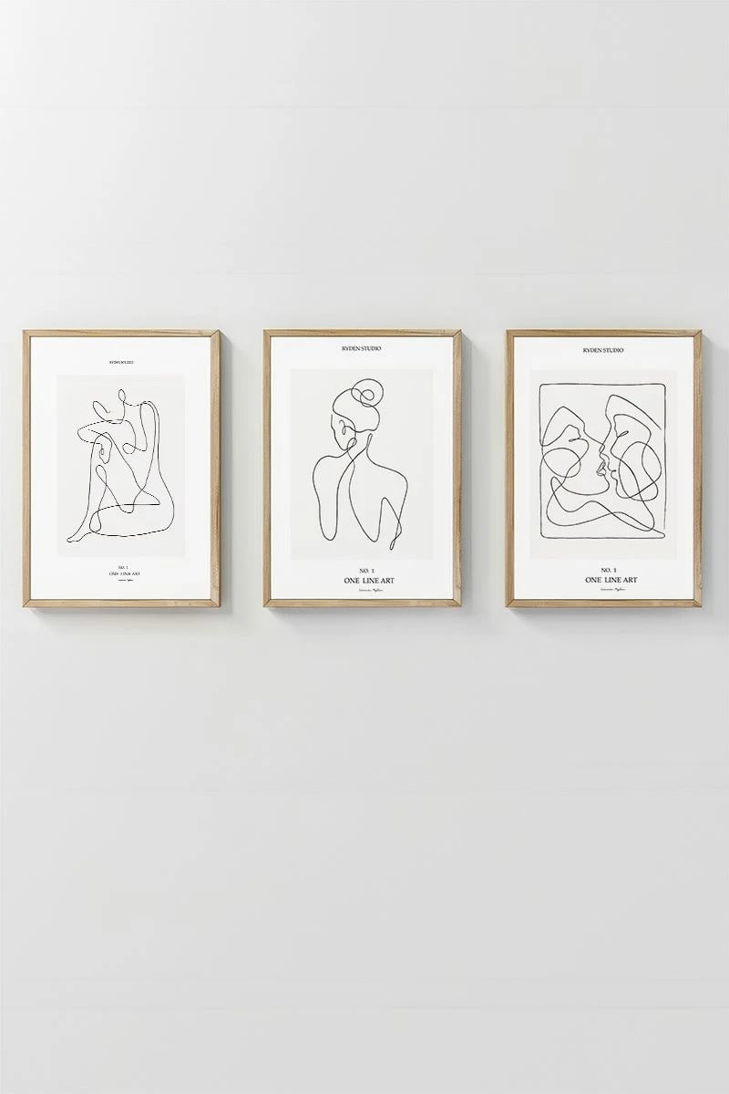 Pikturë dekorative me kornizë (3 copë), Wallity, Artcerceve13